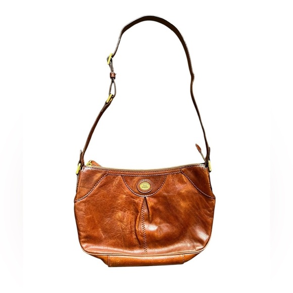 The bridge Handbags - The Bridge Vintage Brown Leather Shoulder / Crossbody Bag